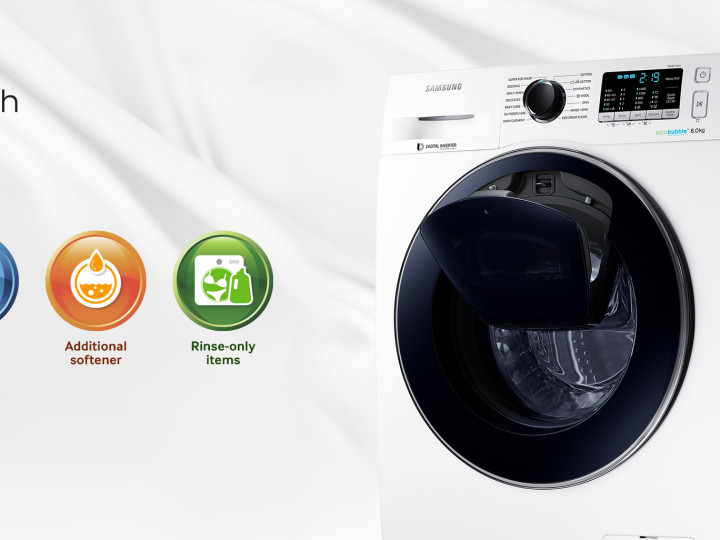 Samsung AddWash: Añade prendas durante el lavado